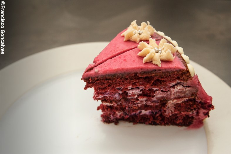 Una especialidad: la tarta Red Velvet / A speciality: the Red Velvet cake.
