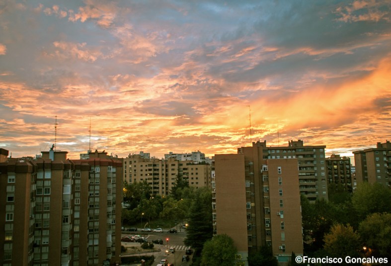 Atardecer en Hortaleza