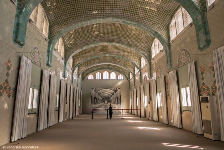 Uno de los pabellones en rehabilitación