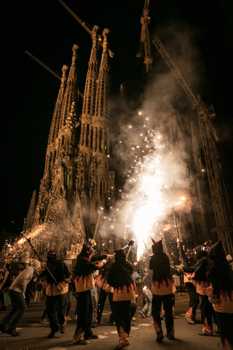Los diablos en La Sagrada Familia
