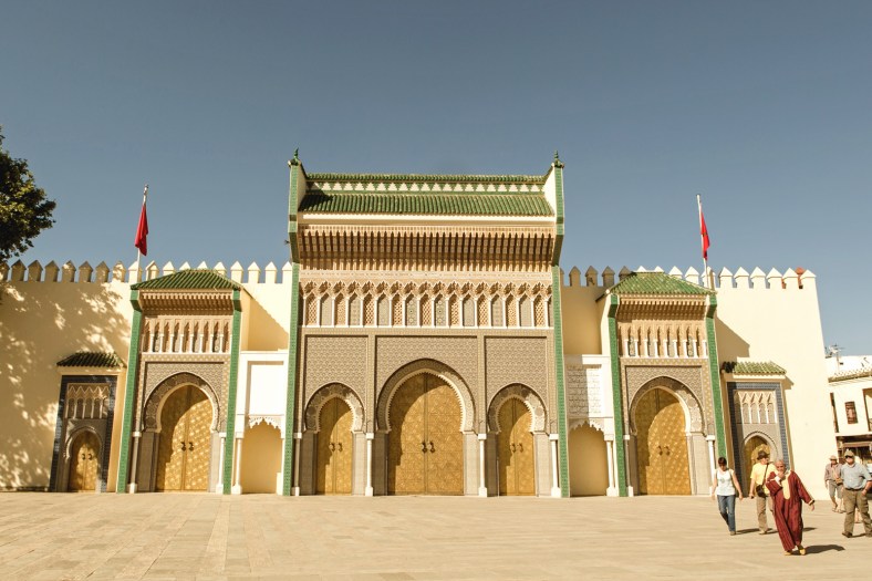 La entrada principal del Palacio Real