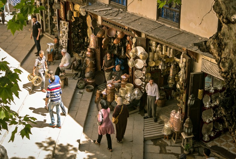 Vista desde arriba de la Plaza Seffarine