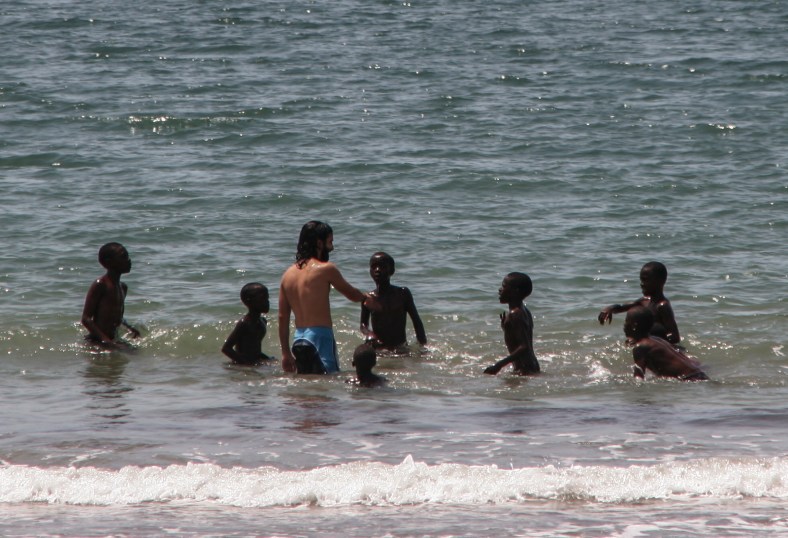 Con mis pequeños amigos