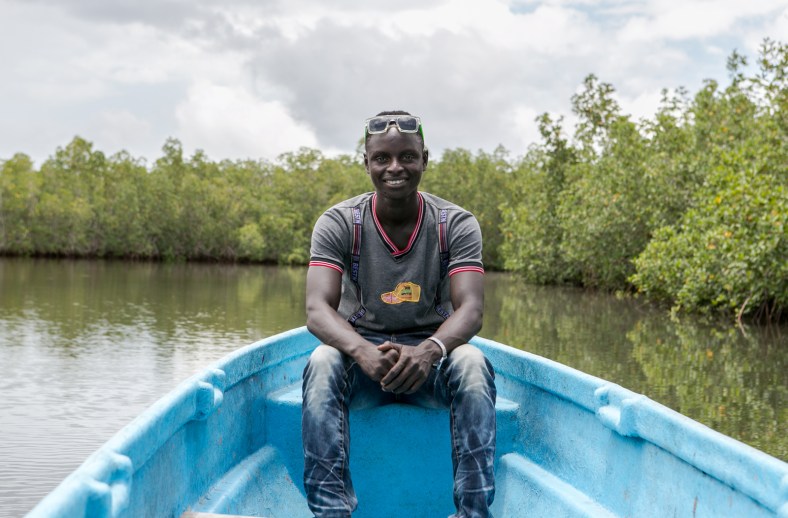 El guía en Makasutu