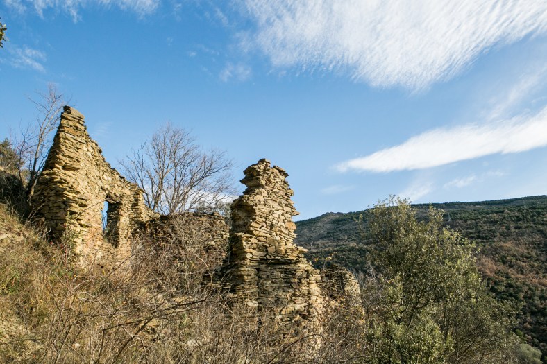 Ruinas en la parte alta de Saulet