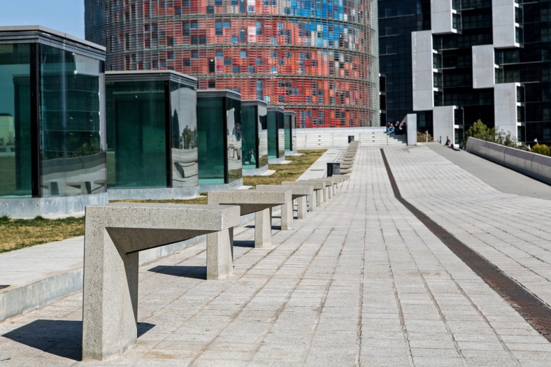 La torre Agbar al fondo