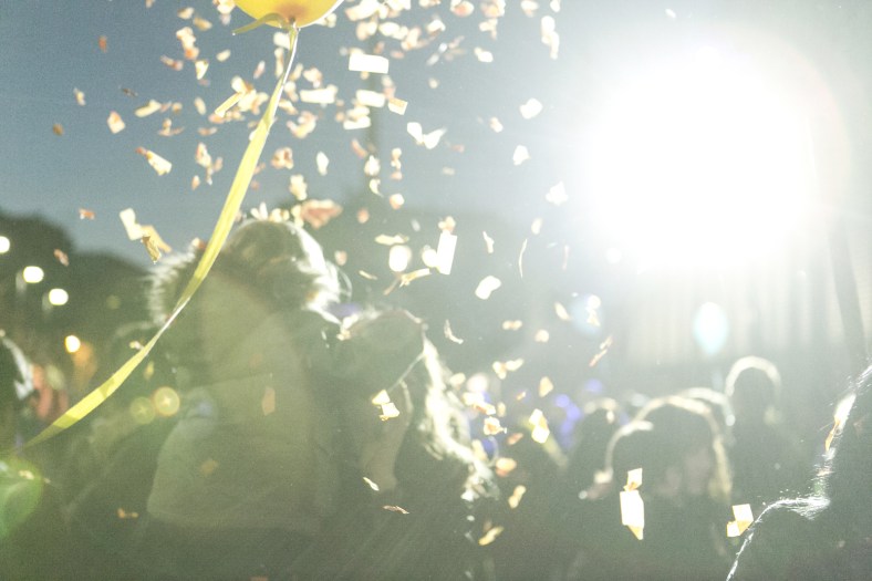 Luego de un rato seguía la guerra de naranjas