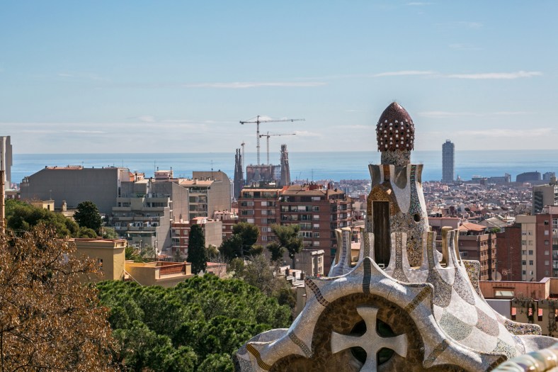 La vista desde el banco ondulante