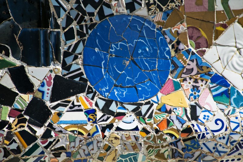 Trencadís banco ondulante