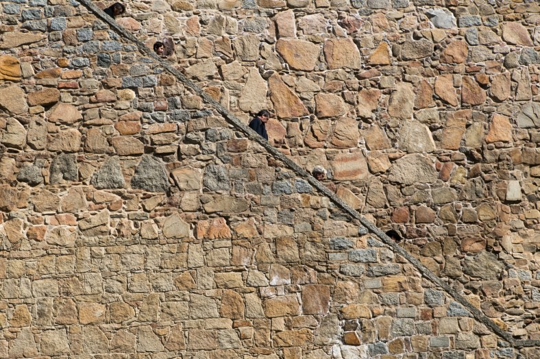 Bajando de la muralla