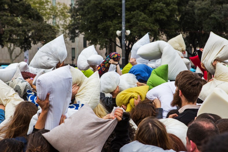 Almohadas cargadas y listas