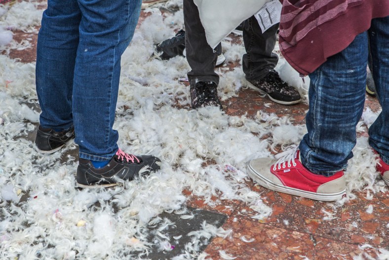 Los clásicos restos de la batalla