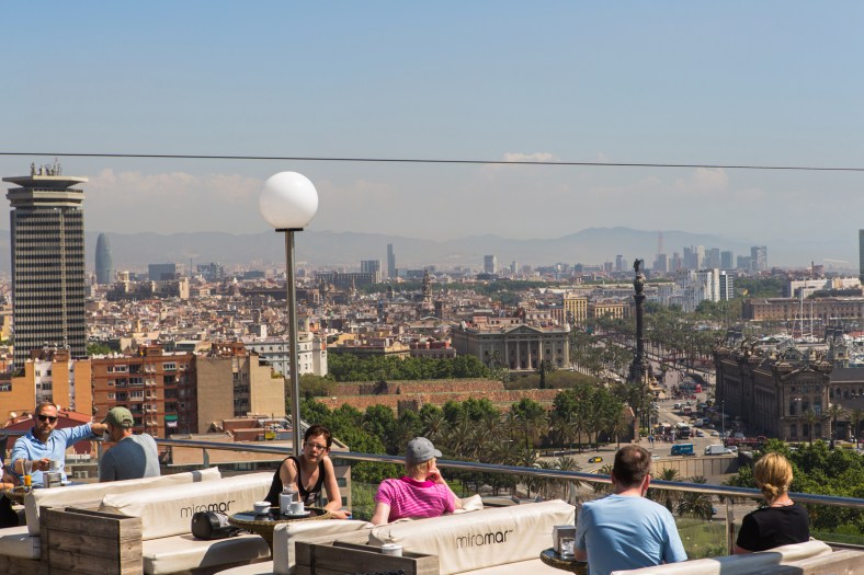 Una terraza con vistas geniales