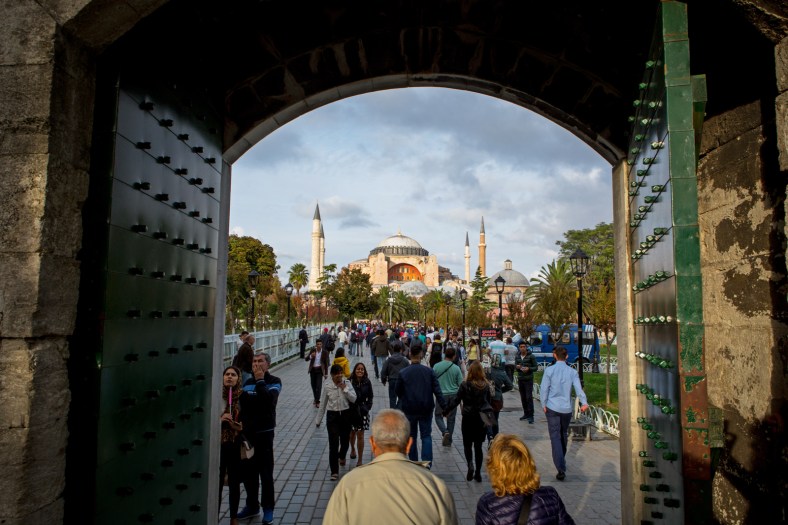 Hagia Sophia vista desde la Mezquita Azul