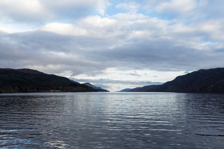El famoso Loch Ness. Según los locales no suele estar tan calmado en invierno.