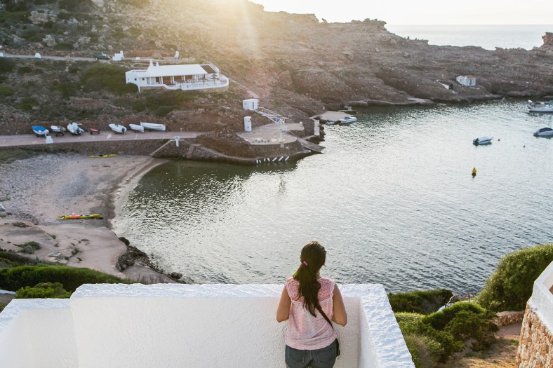 En Cala Morell, desde arriba