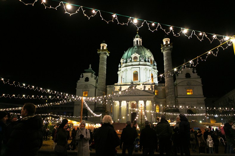 El eco-friendly mercado de Karlsplatz