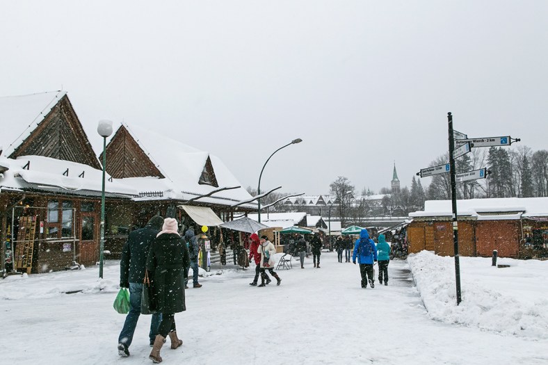 Camino a la estación del funicular
